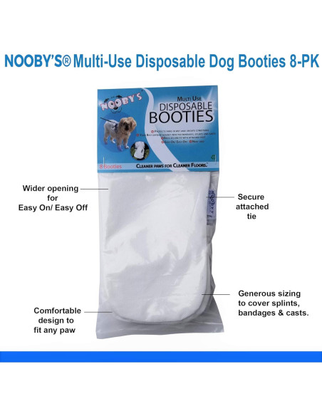 Botas Médicas para Perros Nooby's M 6.35 - 8.89 cm 8-Pack