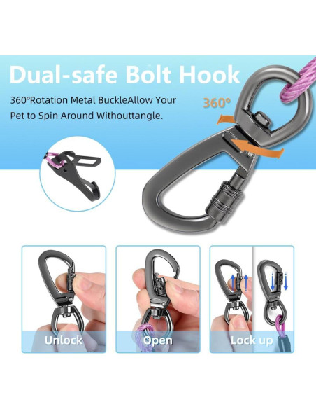 Arnés de Cinturón de Seguridad para Perros MiaoChuai 60 cm