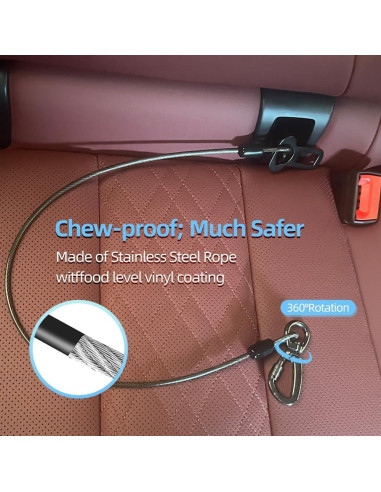 Arnés de Cinturón de Seguridad para Perros MiaoChuai 60 cm