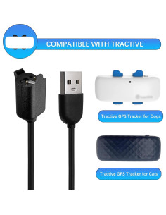 Cable de Carga Magnético RUKUHOT para Tractive GPS 50 cm 2