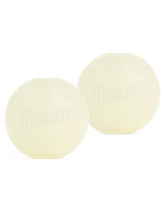 Pelotas Brillantes para Perros Chuckit! Max Glow 6,35 cm Paquete 2