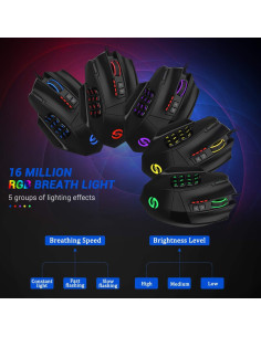 Ratón Gaming UtechSmart Venus RGB 16400 DPI con cable 2