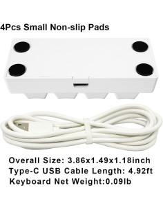 Teclado Mecánico Macro QINIZX 4 Teclas RGB USB-C Programable 2