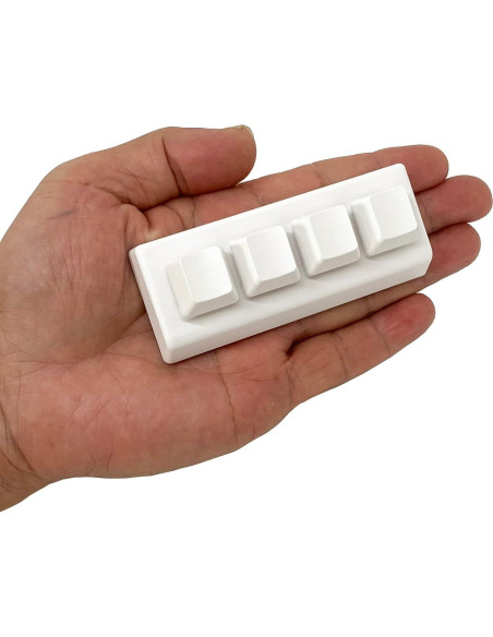 Teclado Mecánico Macro QINIZX 4 Teclas RGB USB-C Programable Teclado Mecánico Macro QINIZX 4 Teclas RGB USB-C Programable