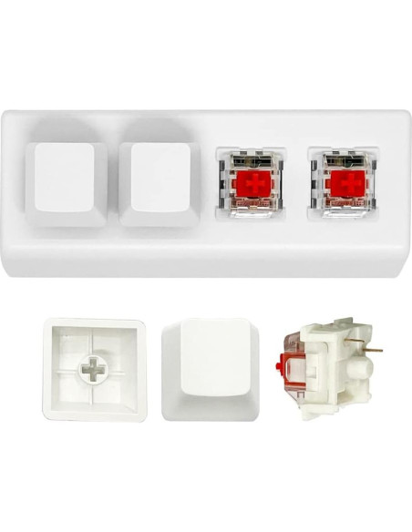 Teclado Mecánico Macro QINIZX 4 Teclas RGB USB-C Programable Teclado Mecánico Macro QINIZX 4 Teclas RGB USB-C Programable