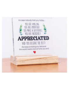 Cartel Acrílico Decorativo VBAIFAyy 10x10 cm Personalizable