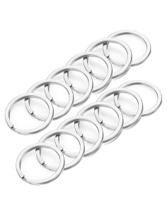 Anillos de Llave Gkeygo 12 Pcs Acero Inoxidable 2,79 cm