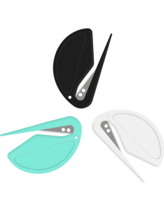 Paquete de 3 Abre Cartas ZONICE Acero Inoxidable Negro 2