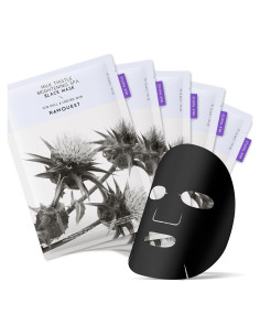 Mascarilla Negra Iluminadora RAWQUEST Cardo Lechero 5 Piezas