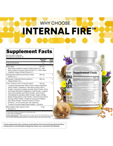 Suplemento de Ashwagandha Clean Nutraceuticals 60 Cápsulas