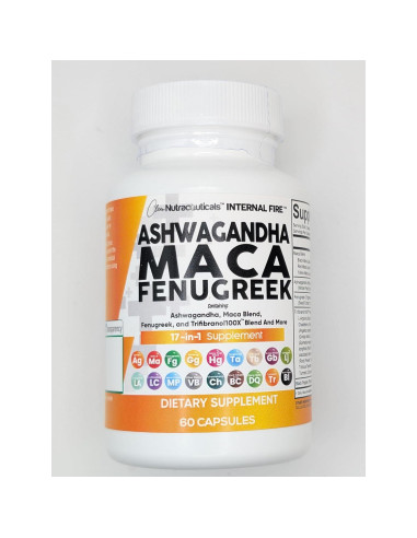 Suplemento de Ashwagandha Clean Nutraceuticals 60 Cápsulas