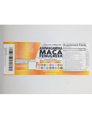 Suplemento de Ashwagandha Clean Nutraceuticals 60 Cápsulas