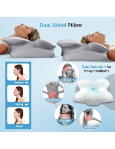 Almohada Cervical EcoNour Espuma con Memoria 38x61 cm 2