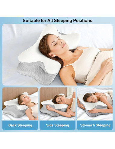 Almohada Cervical EcoNour Espuma con Memoria 38x61 cm