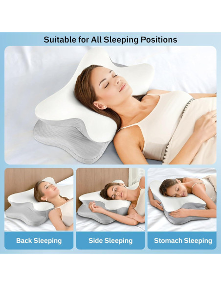 Almohada Cervical EcoNour Espuma con Memoria 38x61 cm