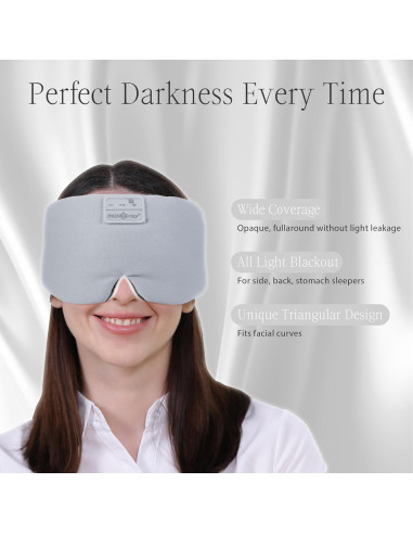 MÁSCARA DE SUEÑO MUSICOZY CON AURICULARES BLUETOOTH NEGRO