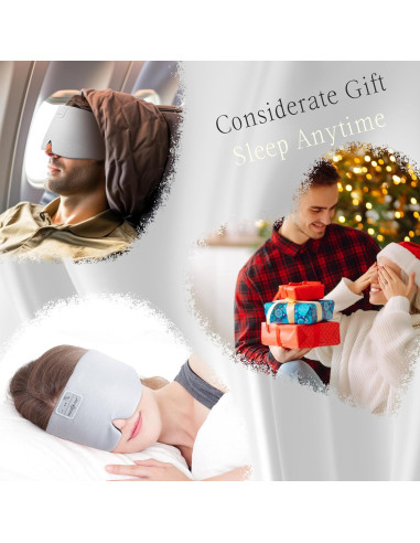MÁSCARA DE SUEÑO MUSICOZY CON AURICULARES BLUETOOTH NEGRO