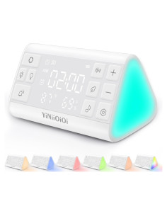 Máquina de Ruido Blanco YiNiiOiOi con Reloj Despertador