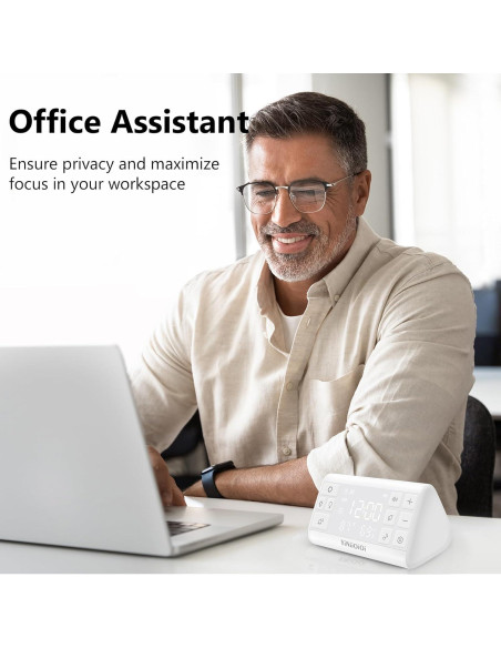 Máquina de Ruido Blanco YiNiiOiOi con Reloj Despertador