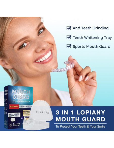 Protector Bucal LOPIANY Personalizable para Rechinar Dientes
