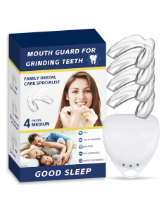 Paquete de 4 protectores bucales Mictaning para bruxismo