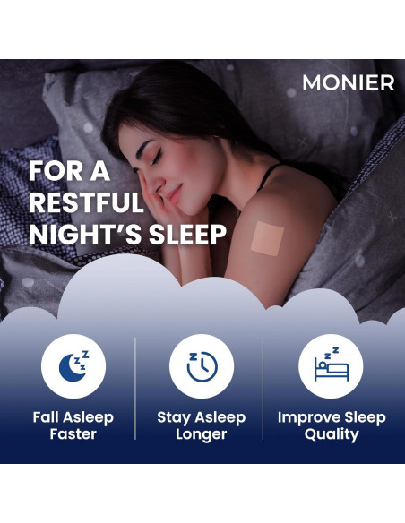 Parches para dormir Monier 60 unidades con melatonina