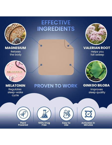 Parches para dormir Monier 60 unidades con melatonina