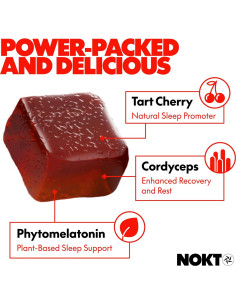 Gomitas para Dormir NOKT - Cereza Ácida Veganas 30 Unidades 2