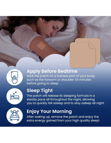 Parches para dormir Monier 60 unidades con melatonina