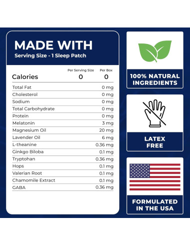 Parches para dormir Monier 60 unidades con melatonina