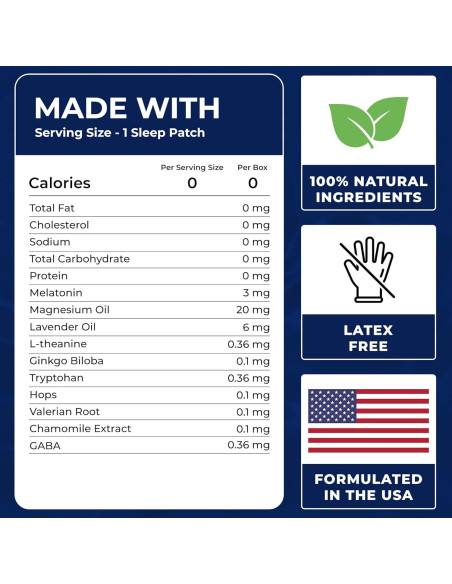 Parches para dormir Monier 60 unidades con melatonina