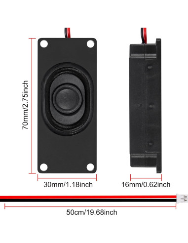 4 Mini Altavoces 3W 8 Ohm JUZITAO para Proyectos Electrónicos