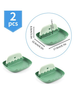 Soporte para Cucharas y Tapas WINKIO - 2 Piezas Verde 2