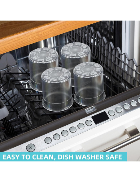 Contenedores Ninja Creami 4PCS 473ml con Tapas y Cucharas