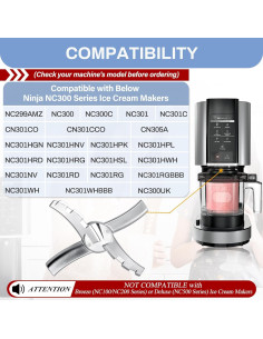 Repuesto Paleta Mezcladora NANOBABY para Ninja Creami NC300 2