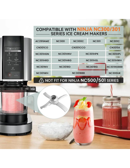 Cuchilla de Reemplazo Ninja Creami NC300 Acero Inoxidable