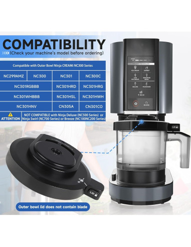 Tapa de Tazón Exterior Psasrm para Máquina de Helados NC301