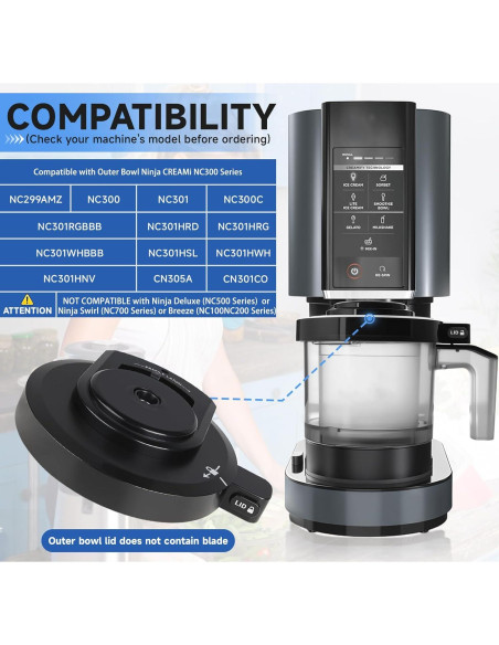 Tapa de Tazón Exterior Psasrm para Máquina de Helados NC301