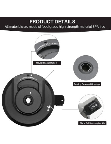 Tapa de Tazón Exterior Ninja NC301 y Paleta Reutilizable