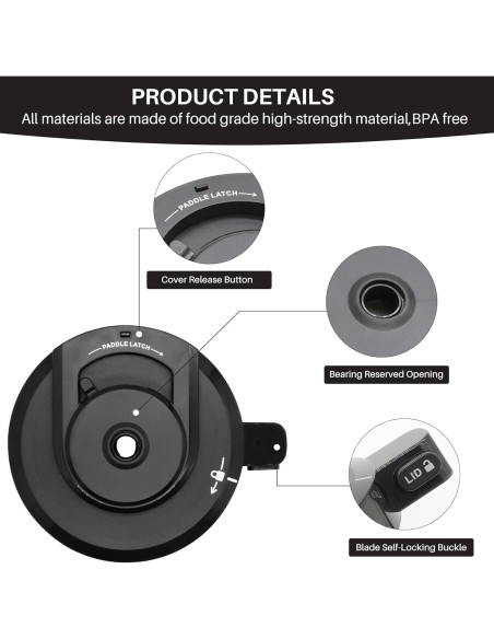 Tapa de Tazón Exterior Ninja NC301 y Paleta Reutilizable