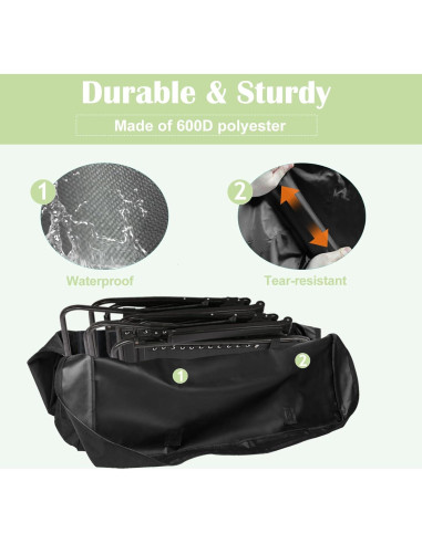 Bolsa de Almacenamiento Luccov para Mesa Plegable 6FT Negra