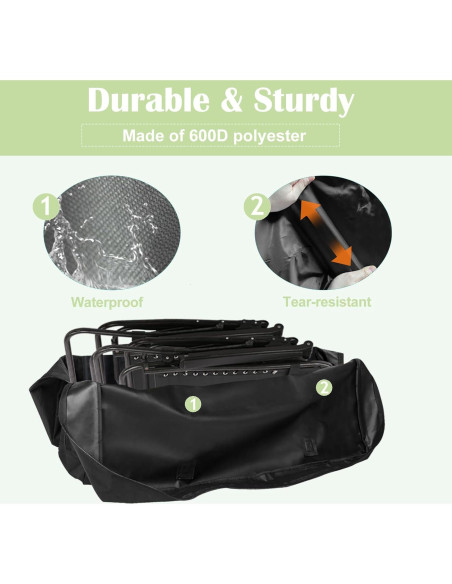 Bolsa de Almacenamiento Luccov para Mesa Plegable 6FT Negra