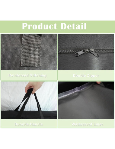 Bolsa de Almacenamiento Luccov para Mesa Plegable 6FT Negra