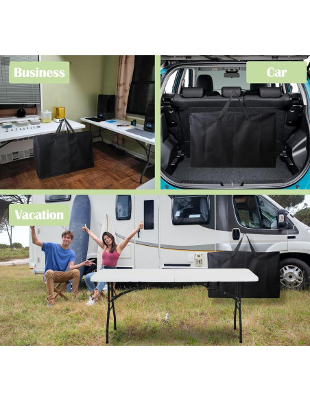 Bolsa de Almacenamiento Luccov para Mesa Plegable 6FT Negra