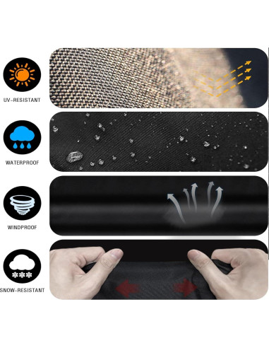 Bolsa de Almacenamiento Luccov para Mesa Plegable 6FT Negra