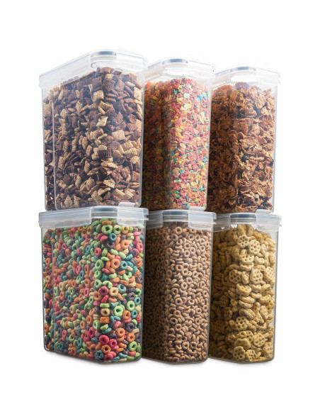 Set de 6 Contenedores Herméticos Seseno 4L para Alimentos