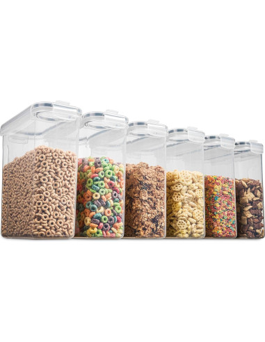 Set de 6 Contenedores Herméticos Seseno 4L para Alimentos