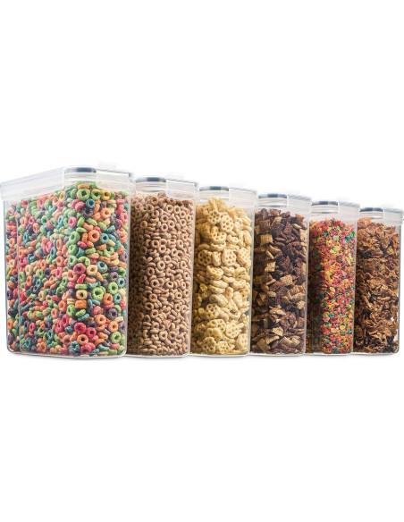 Set de 6 Contenedores Herméticos Seseno 4L para Alimentos