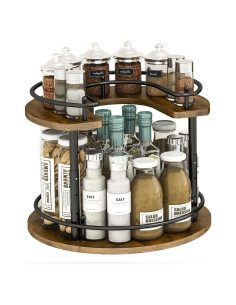 Organizador Lazy Susan 2 Niveles LIAISIMI 30.5 cm Madera