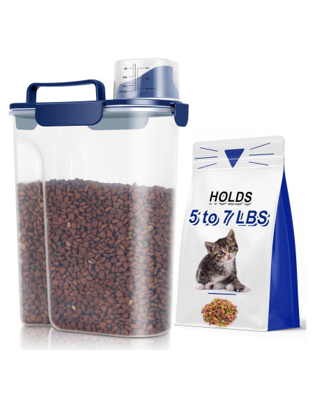 Contenedor de Alimentos para Mascotas TBMax 5L Hermético Azul